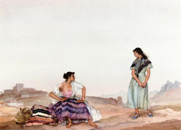 Almiera's Reproof by Sir William Russell Flint