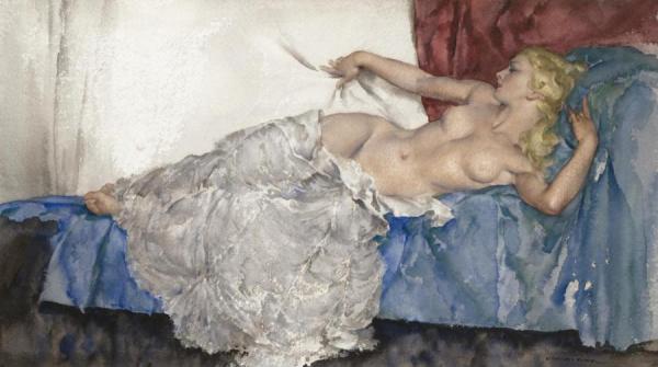 Belle Poseuse by Sir William Russell Flint Oil Painting Reproductions