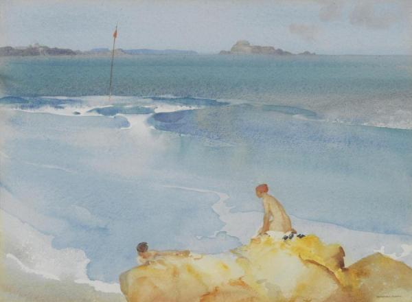 Blue Sea by Sir William Russell Flint