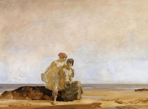 By The Infinite Sea by Sir William Russell Flint Oil Painting Reproductions