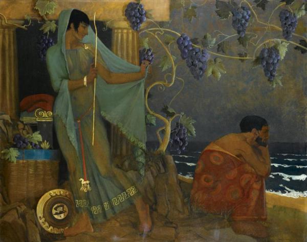 Calypso And Odysseus by Sir William Russell Flint Oil Painting Reproductions