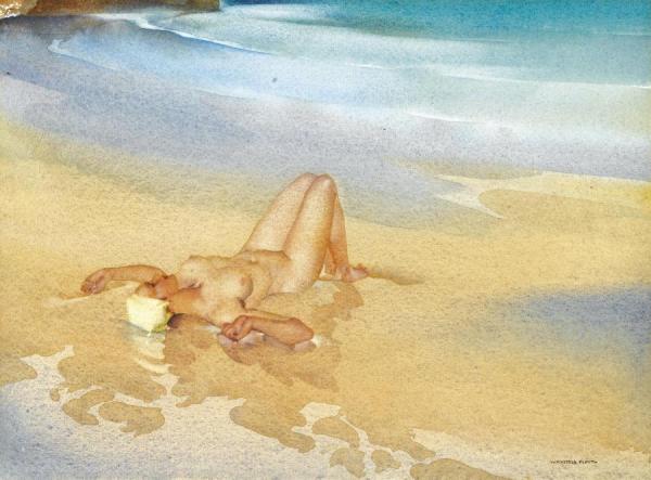 Clarissa Alone by Sir William Russell Flint