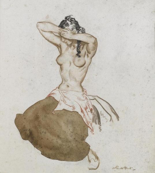 Desolada, Formerly A Spanish Godiva by Sir William Russell Flint