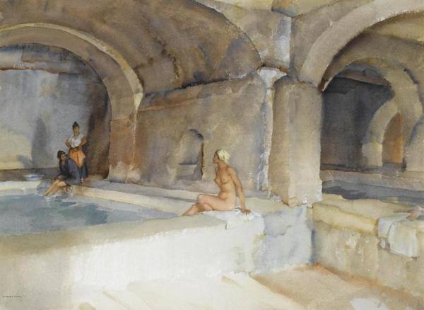 Echoing Ripples, St. Privat, Languedoc by Sir William Russell Flint