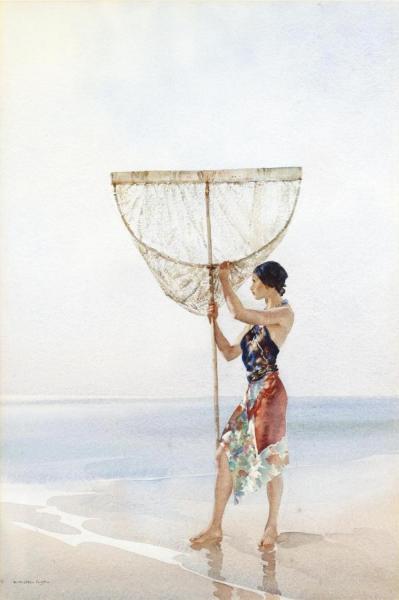 Eve's Sister Julia by Sir William Russell Flint Oil Painting Reproductions