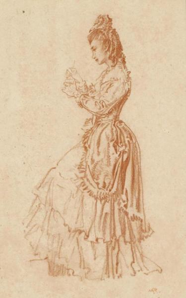 Girl In Spanish Dress, Mantilla by Sir William Russell Flint