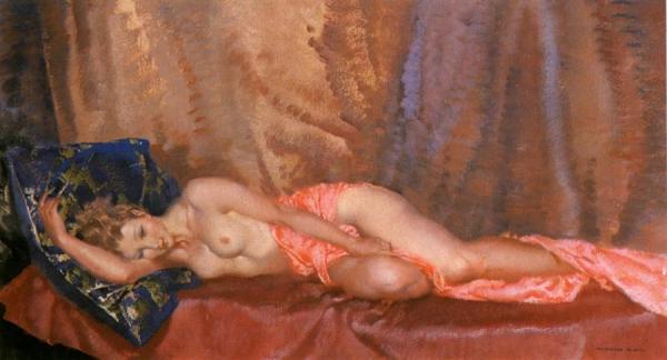 Giselle by Sir William Russell Flint Oil Painting Reproductions