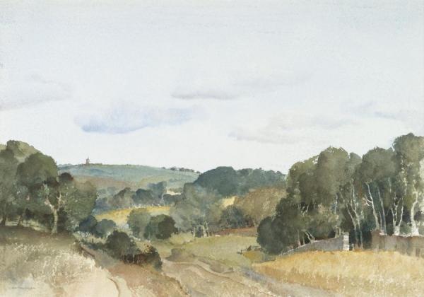 Halnaker Mill, Near Goodwood by Sir William Russell Flint