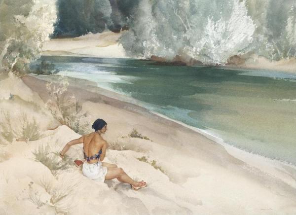 Kay's Brown Back by Sir William Russell Flint