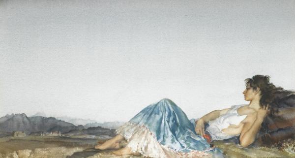 Lucilla by Sir William Russell Flint Oil Painting Reproductions