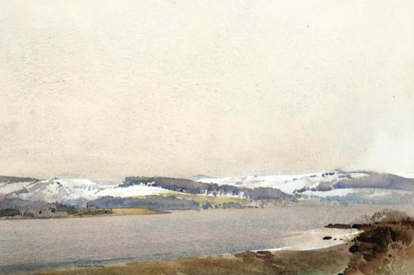 March Snow, Roseneath by Sir William Russell Flint Oil Painting Reproductions