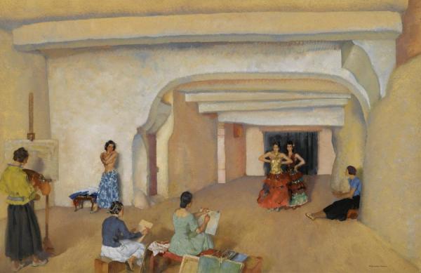 Models And Artists by Sir William Russell Flint