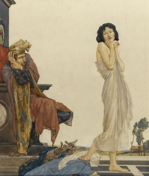 Remembre You, Myn Owne Lord So Deere(i Was Your Wyf, Though I Unworthy Were) by Sir William Russell Flint