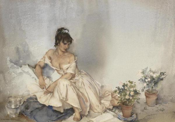 Sensitive Plants by Sir William Russell Flint