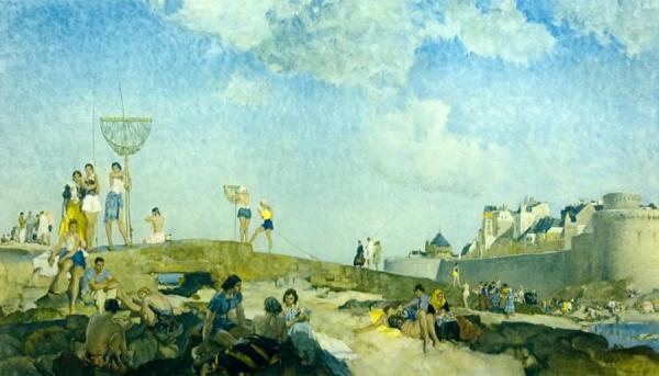St Malo by Sir William Russell Flint