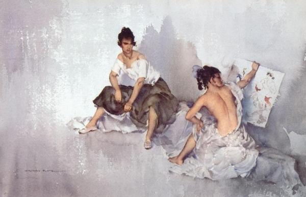 Subject Of Two by Sir William Russell Flint