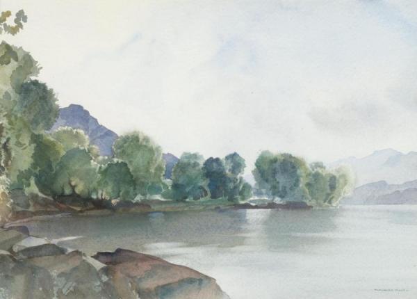 Summer Evening, Loch Earn, Perthshire by Sir William Russell Flint