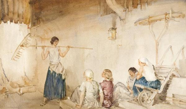 Tale Bearer by Sir William Russell Flint
