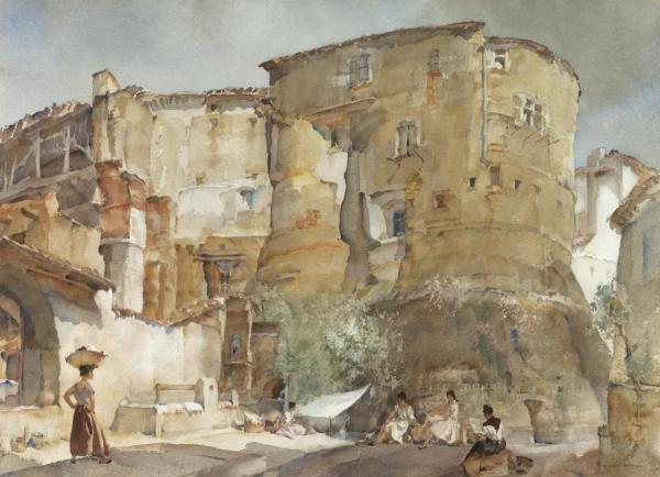 The Barbican, Cordes by Sir William Russell Flint