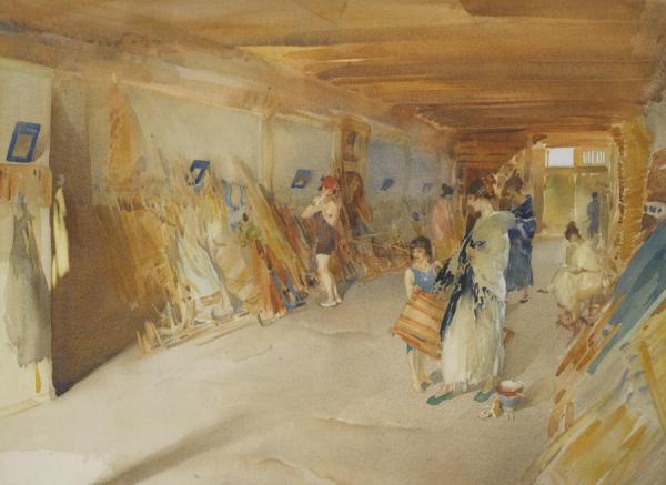 The Dressing Room by Sir William Russell Flint Oil Painting Reproductions
