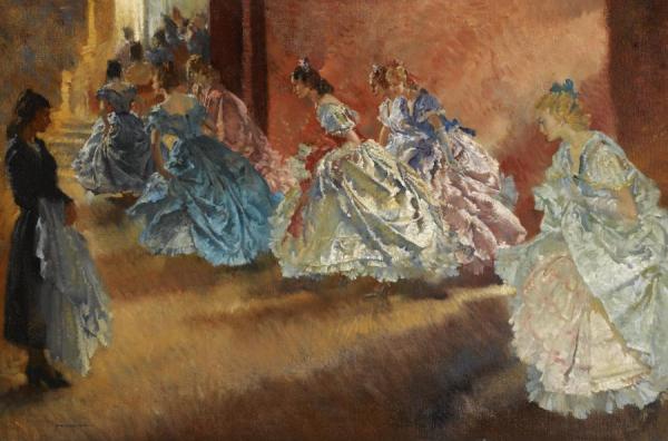 The End Of The Operetta by Sir William Russell Flint Oil Painting Reproductions