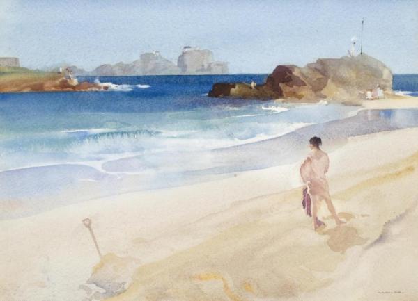 The Guarded Channel by Sir William Russell Flint