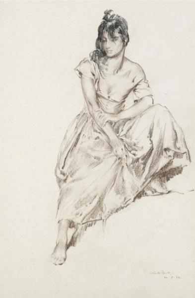 The Pose by Sir William Russell Flint