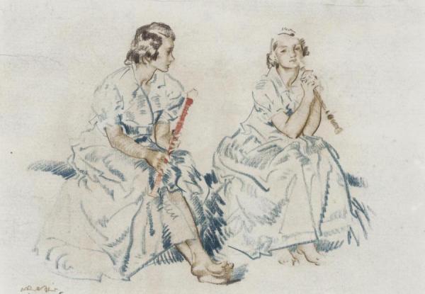 The Recorder Players by Sir William Russell Flint