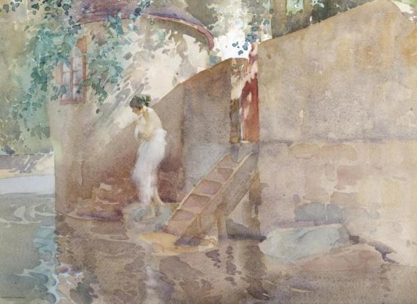 The Secret Bathing Place by Sir William Russell Flint