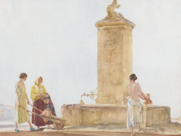 The Whispering Well by Sir William Russell Flint