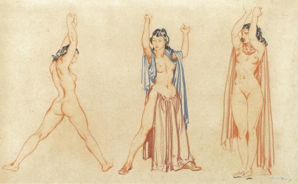 Three Models Ii by Sir William Russell Flint Oil Painting Reproductions