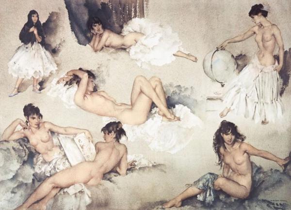 Variations Ii by Sir William Russell Flint