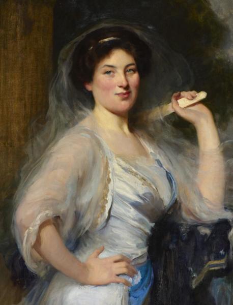Portrait Of Gertrude Salaman by Solomon Joseph Solomon Oil Painting Reproductions
