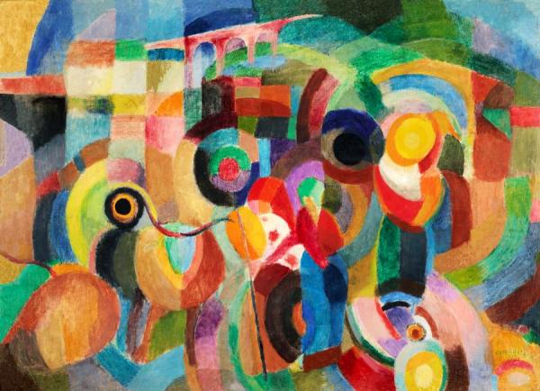 Market In Minho, 1915 by Sonia Delaunay-terk