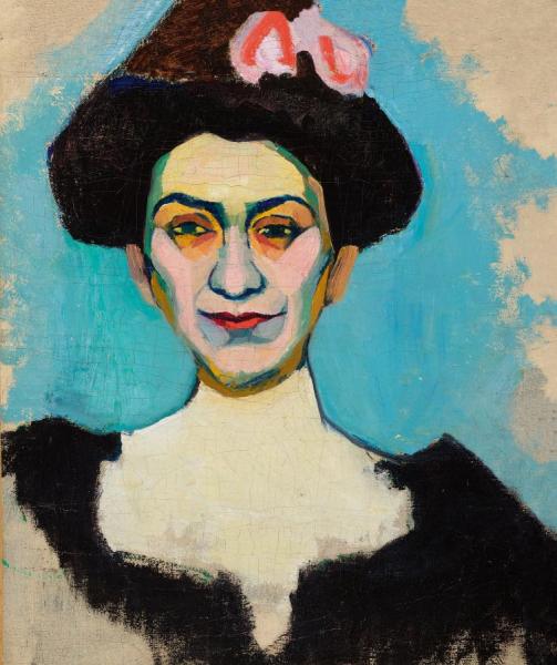 Portrait Of Mme Minskaya (l.n. Vilkina), 1907 by Sonia Delaunay-terk