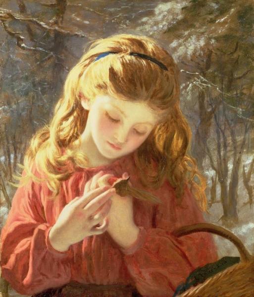 A New Friend by Sophie Anderson Oil Painting Reproductions