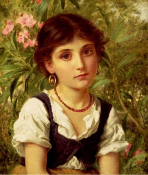 Far Away Thoughts by Sophie Anderson Oil Painting Reproductions