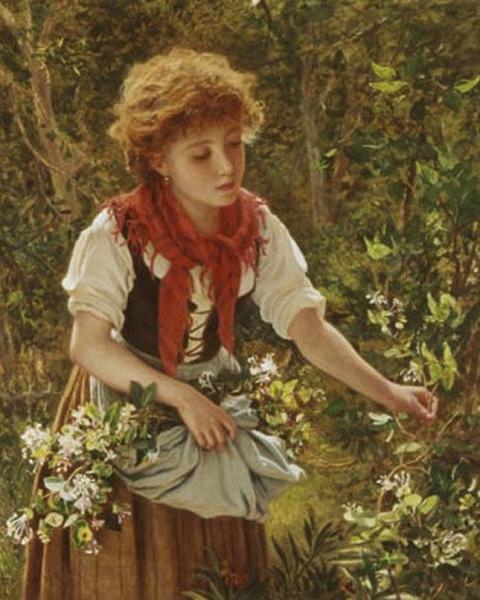 Picking Honeysuckle by Sophie Anderson