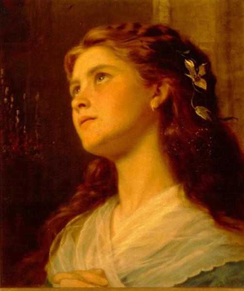 Portrait Of A Young Girl by Sophie Anderson