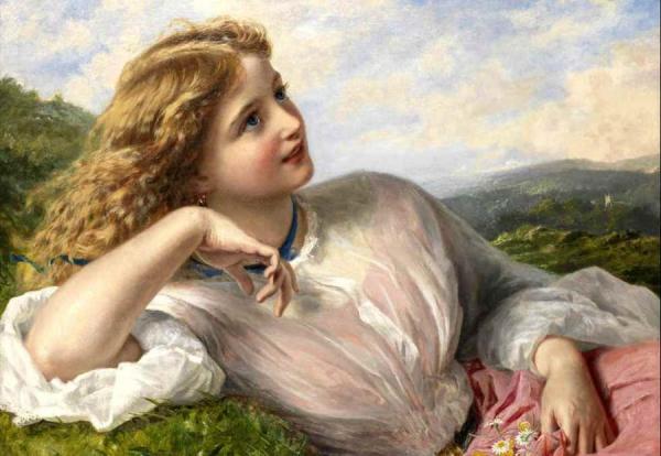 The Song Of The Lark by Sophie Anderson Oil Painting Reproductions