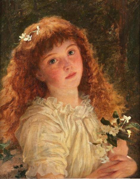 The Young Flower Girl by Sophie Anderson