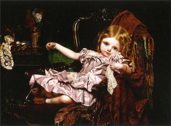 Young Girl In An Armchair by Sophie Anderson