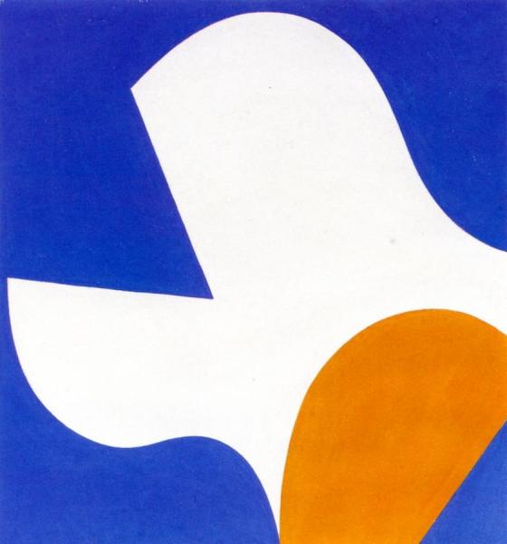 White And Yellow Slotted Figure by Sophie Taeuber-arp Oil Painting Reproductions