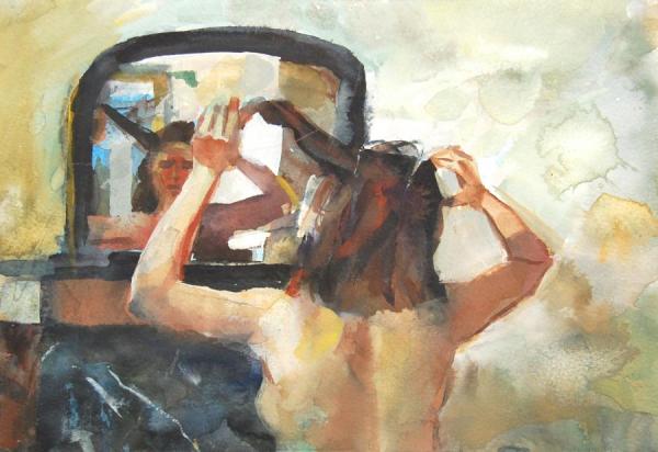 Brushing Hair by Stan Smith