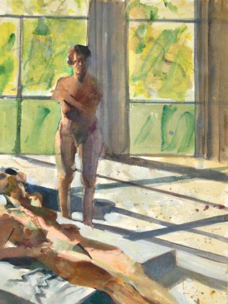 Couple By Windows by Stan Smith