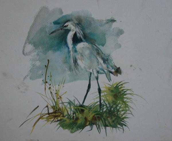 Egret by Stan Smith