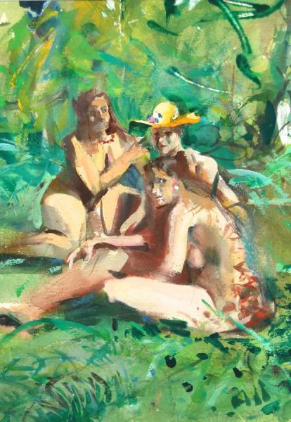 Falmouth Garden Again by Stan Smith