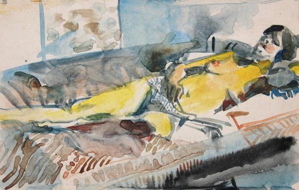 Figure In Spotted Knickers by Stan Smith