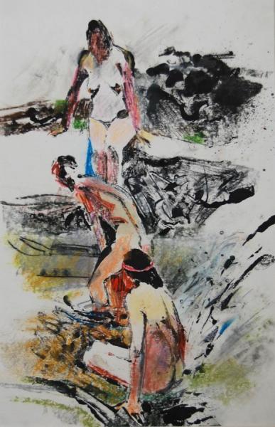 Three Figures by Stan Smith