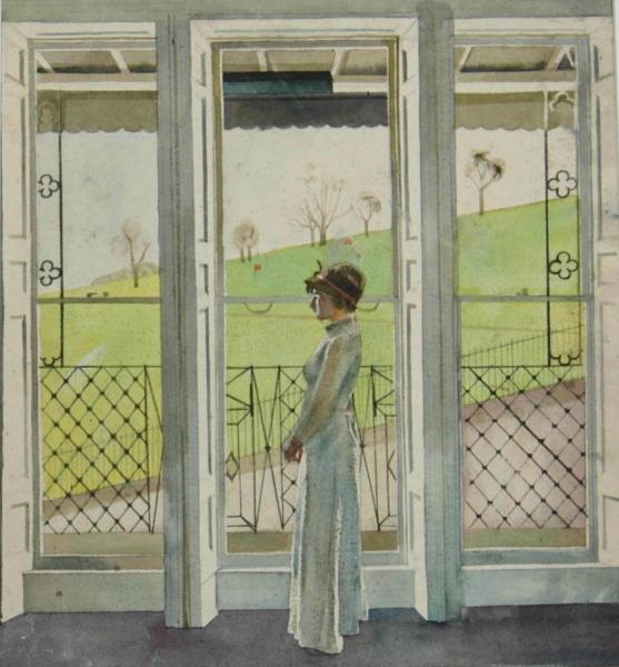 Woman Standing By A Window by Stan Smith